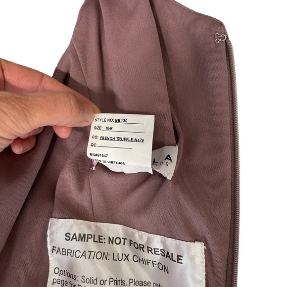 Bella Bridesmaids One Shoulder Chiffon Maxi - Picture 13 of 13